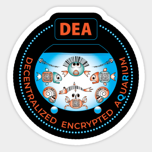 DEA. Decentralized Encrypted Aquarium. Sticker